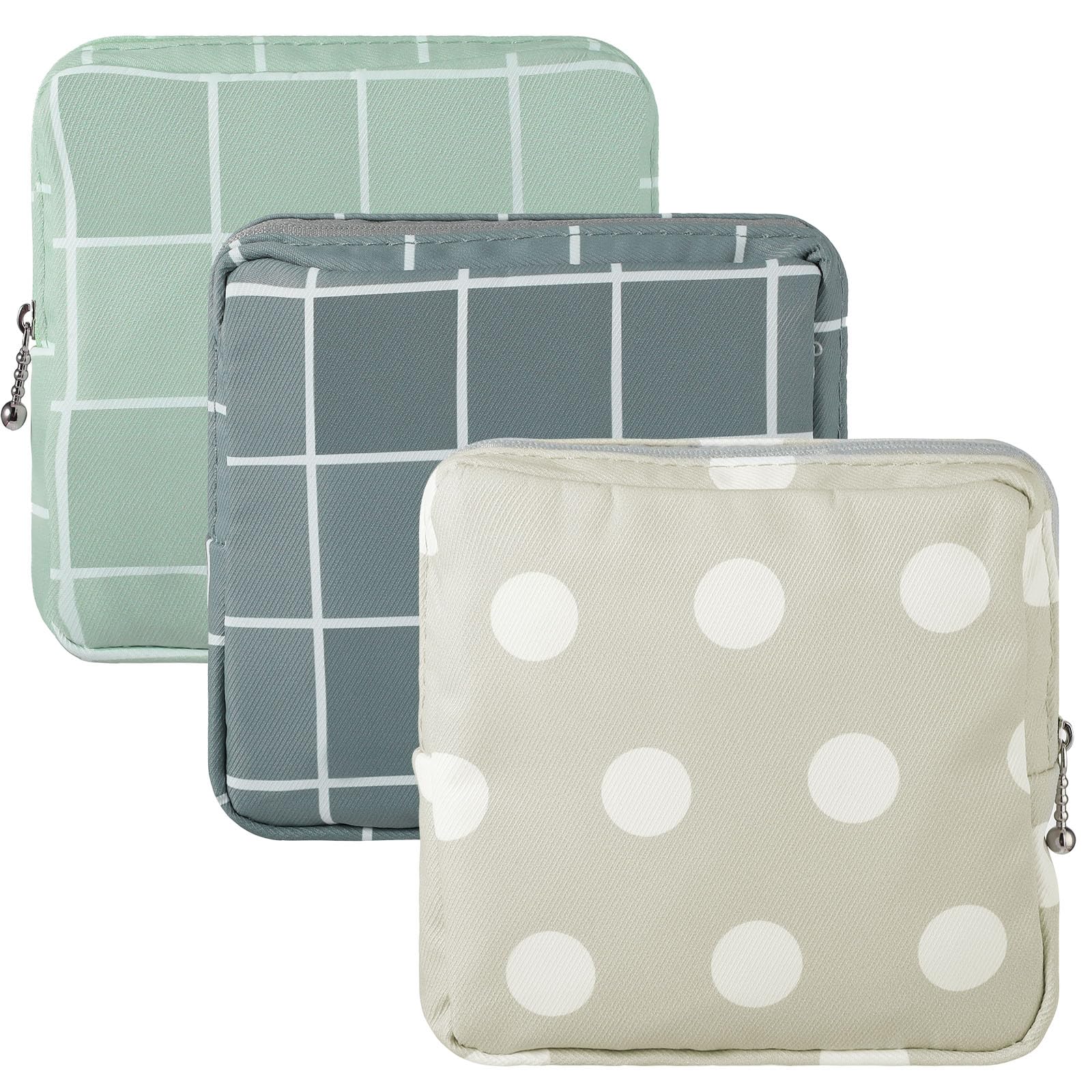 Ymapinc 3Pcs Sanitary Napkin Storage Bag Period Bags for Teen Girls for School Period Pouch Portable Tampon Storage Pouch for Women Ladies with Zipper Feminine Necessities