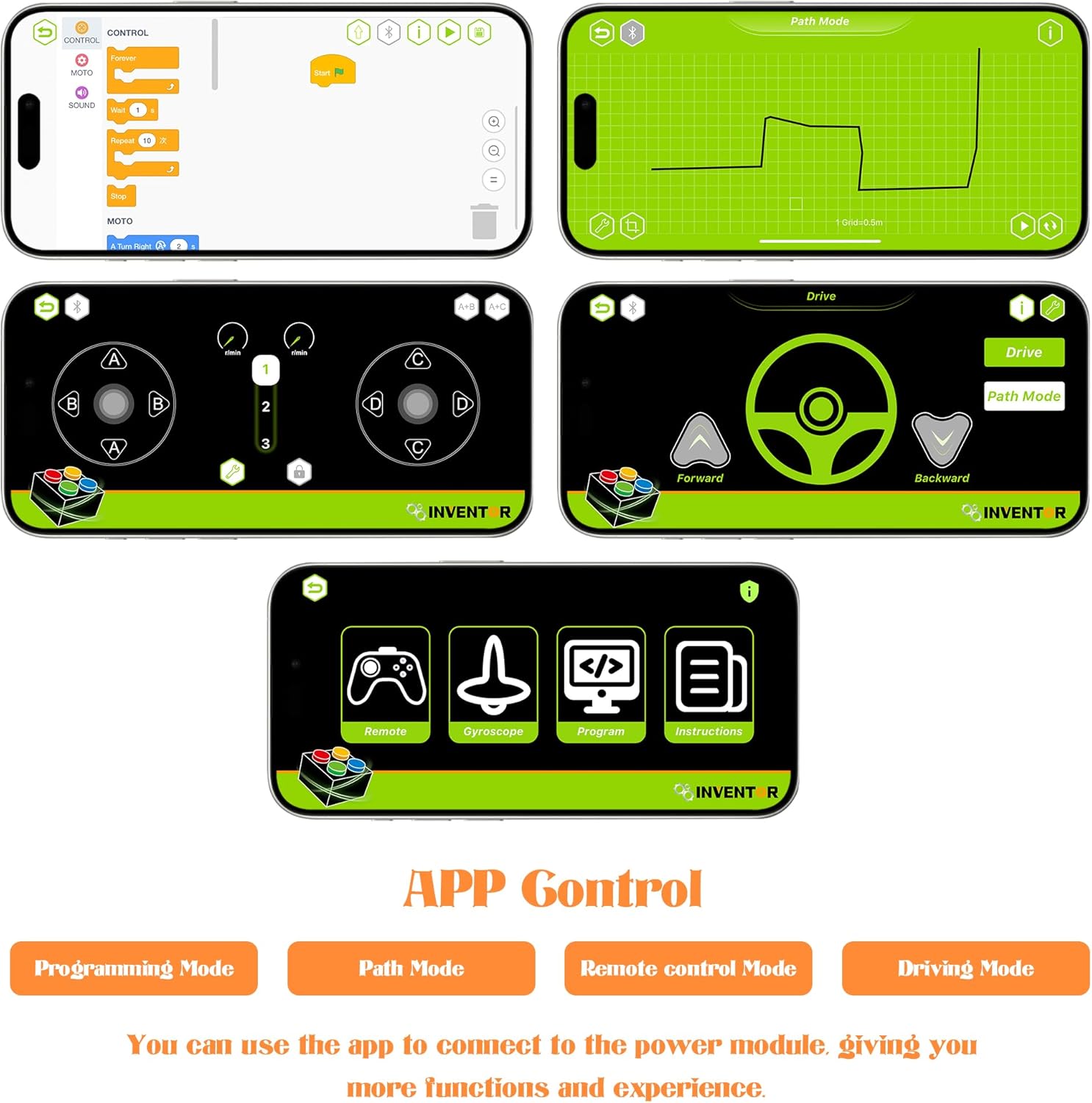38PCS Power Function Motor Set Compatible with Technic Parts for Building Block Adjustable Speed Remote Control Modification Accessories