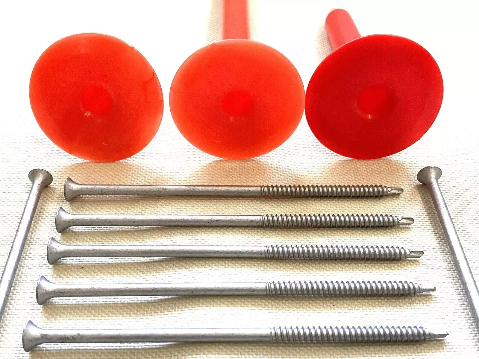 Pack of 50-50mm Ø x 65mm Warm Roof Thermal Washers & 50 of 160mm ETKR Screws