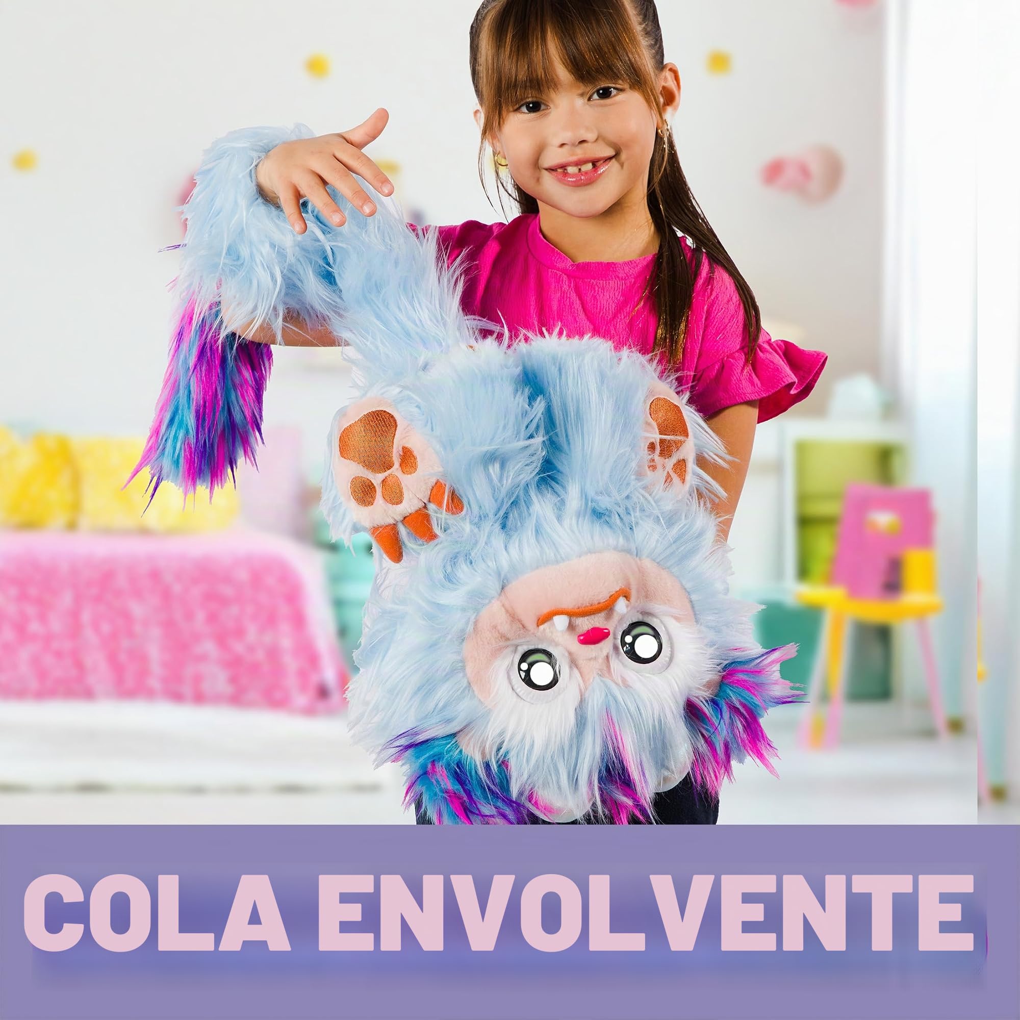 Furlings Mascota Interactiva Rowan | Adorable Peluche Interactivo con más de 80 Reacciones Realistas | Suaves Animales de Juguete Niños y Niñas 3+