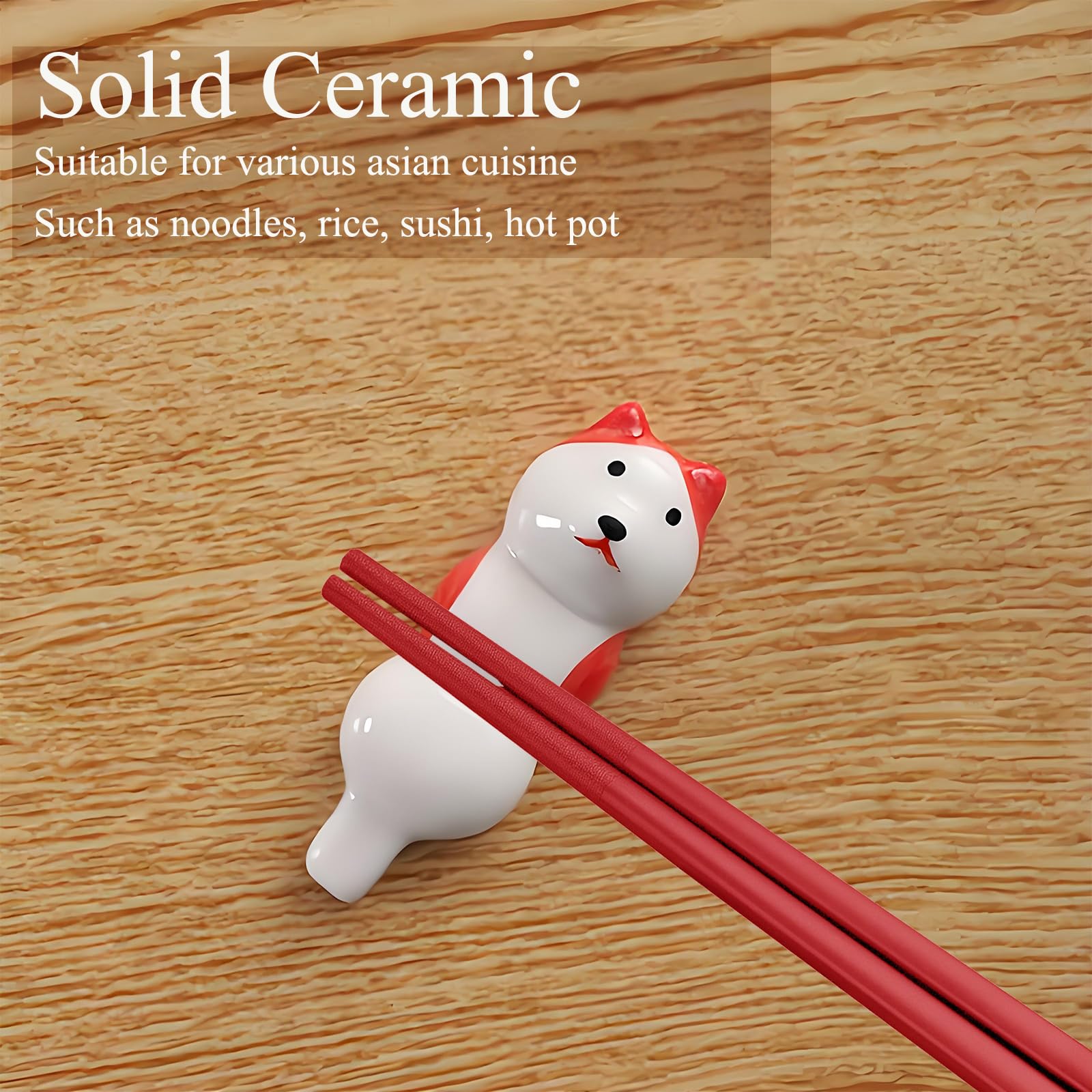 Cute Chopsticks & Rest Gift Set - Dog Design -5