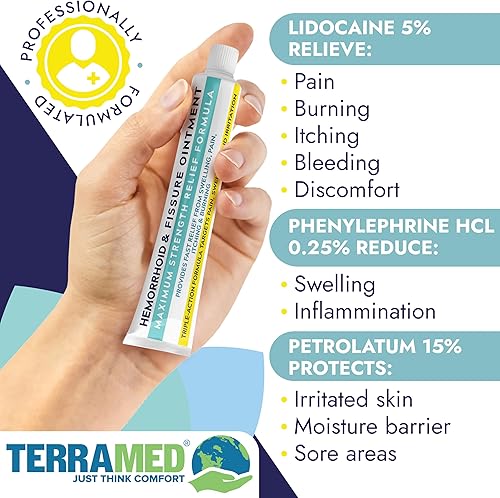 Miniatura 3 de Terramed Just Think Comfort Tratamiento de hemorroides Ungüento para hemorroides Ungüento para hemorroides y fisuras Alivio rápido y eficaz