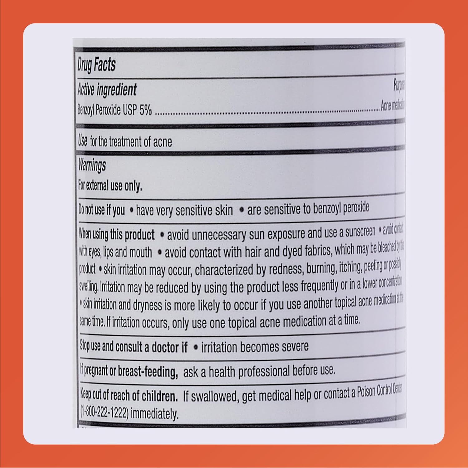 Rugby Benzoyl Peroxide Wash USP 5% - Helps to Clear Acne Pimples and Dry Oily Skin - Acne Medication - 8 Fl. Oz. - Image 4