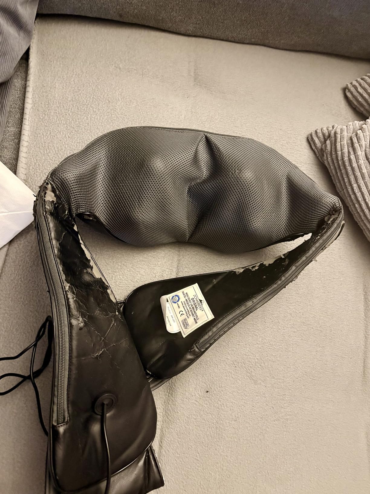 Anwendung des Geräts am Nacken