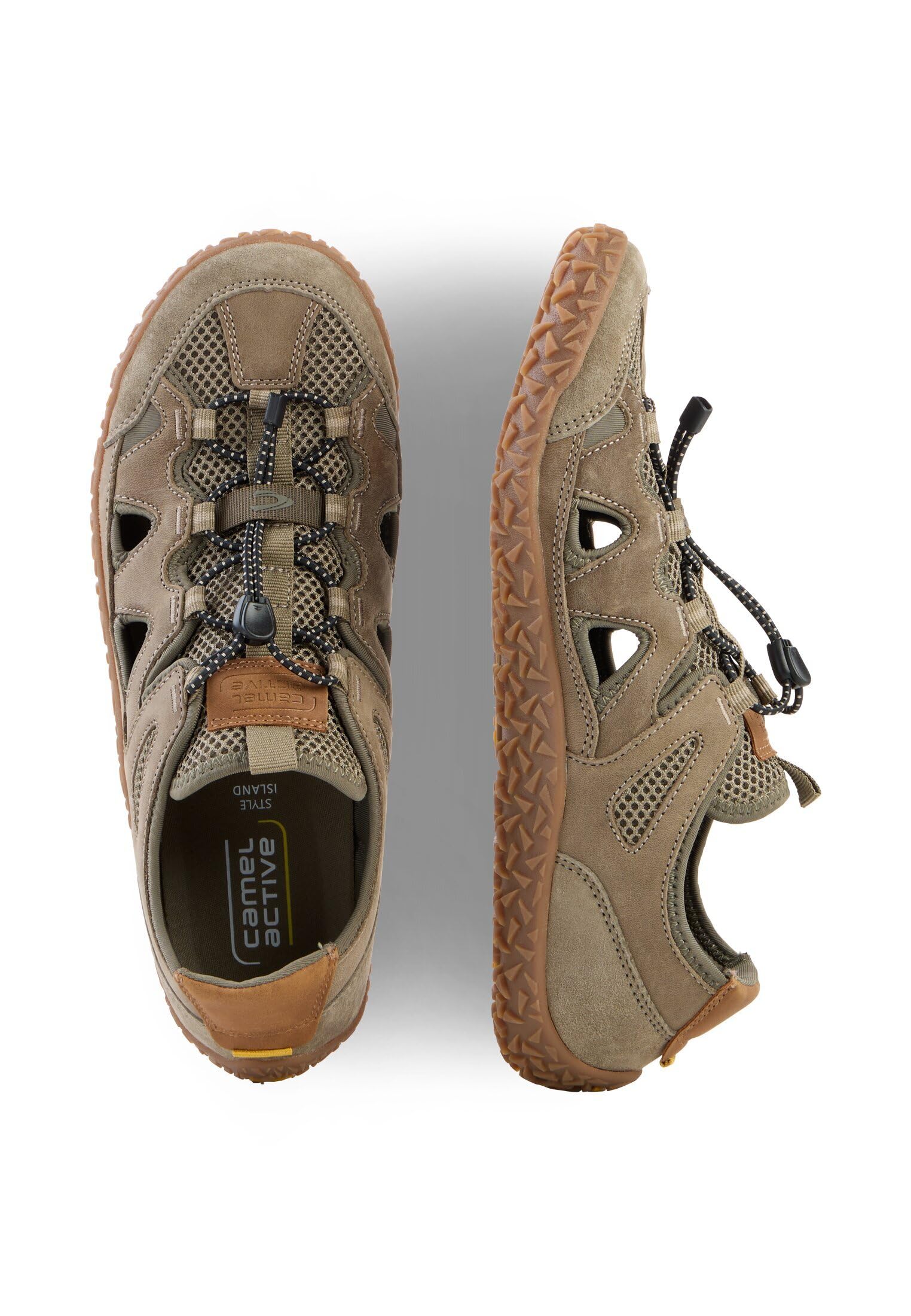 camel active Herren Leichter Sneaker mit luftigen Partien