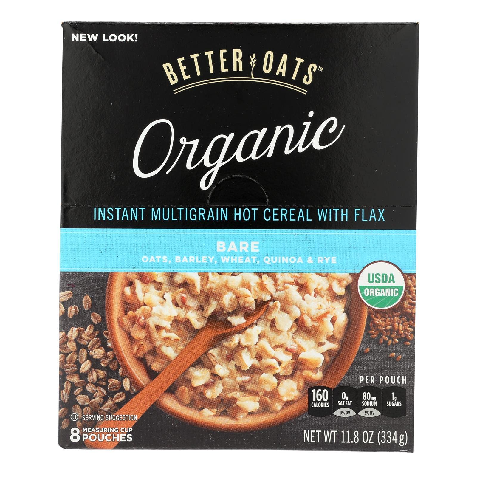 Better OatsOrganic Instant Multigrain Hot Cereal - Bare - Case of 6 - 11.8 oz.USDA Organic