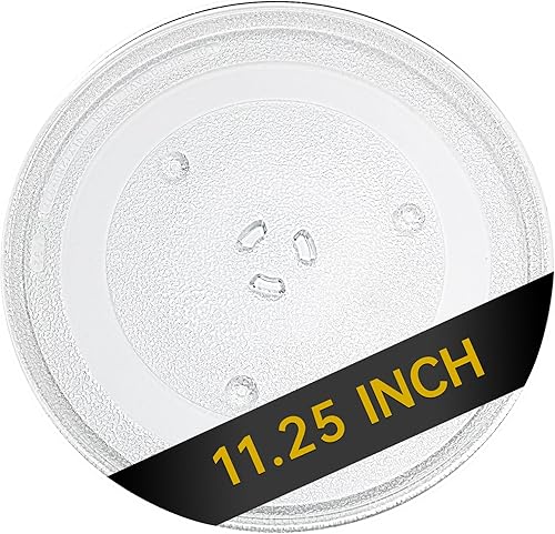 Rotaglass 11.25" Microwave Glass Turntable Plate, 11.25"  28.6 cm Microwave Tray Replacement Glass Plate, Glass Tray Replacement for LG, GE, Magic disponible en Yaxa Colombia