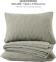 Vista 71 de HORIMOTE HOME Juego de edredón 100% algodón tamaño individual, juego de colcha prelavada de 2 piezas, color azul bebé, funda de cama acogedora