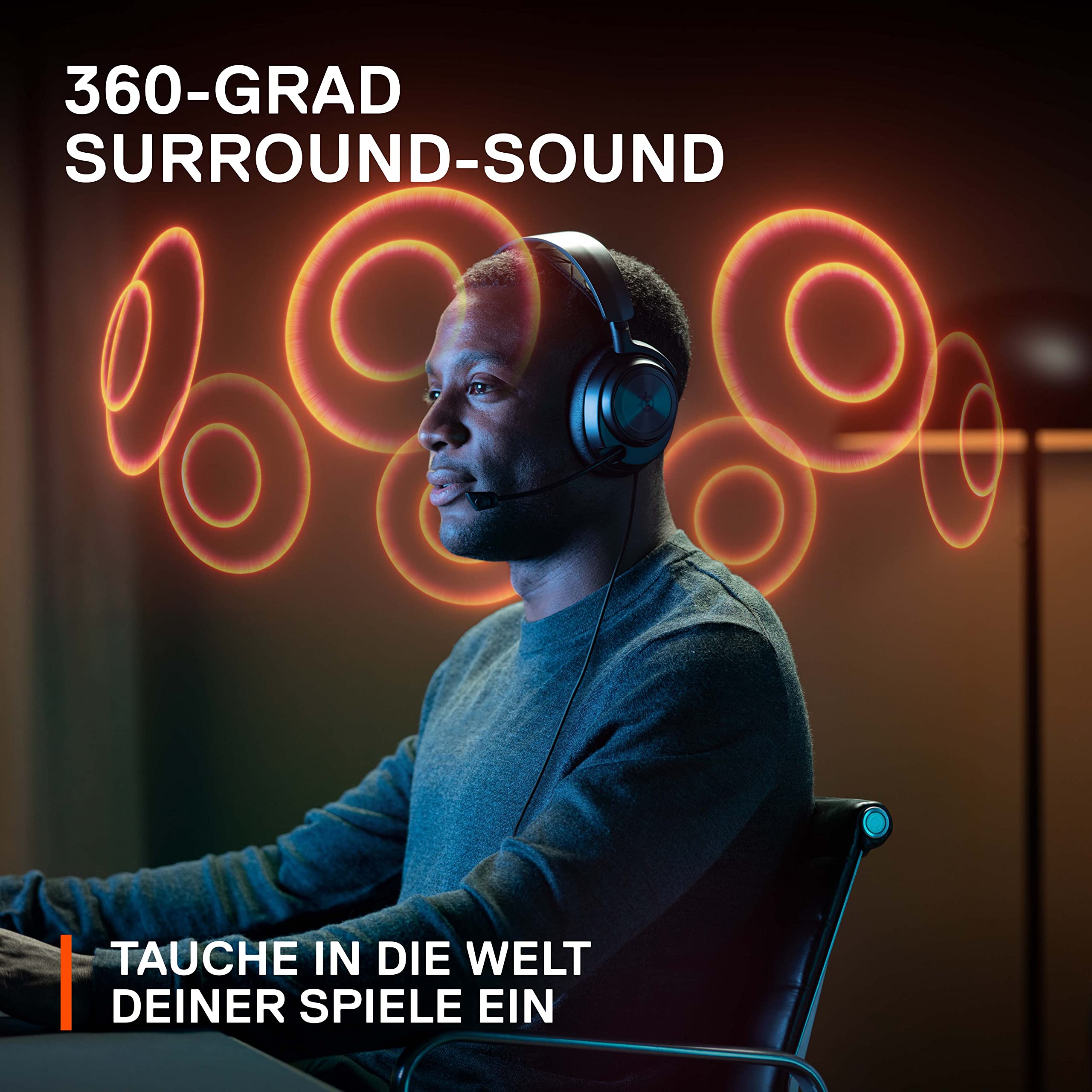 SteelSeries Arctis Nova Pro - Multi-System Gaming-Headset – PC, PS5, PS4, Switch 2 – Hi-Res Audio – 360° Surround-Sound – GameDAC Gen 2 – ClearCast Gen 2-Mikrofon