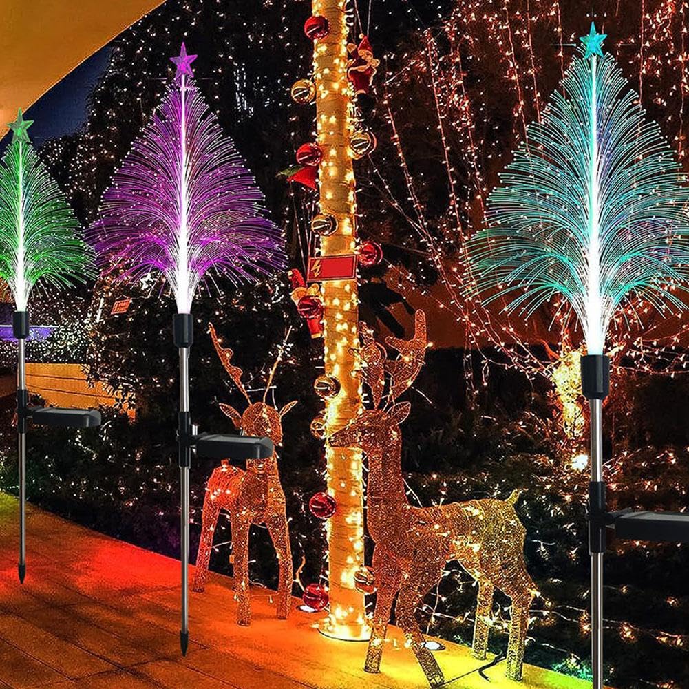 Luci solari per esterni, 4 pezzi luci solari a forma di tarassaco con