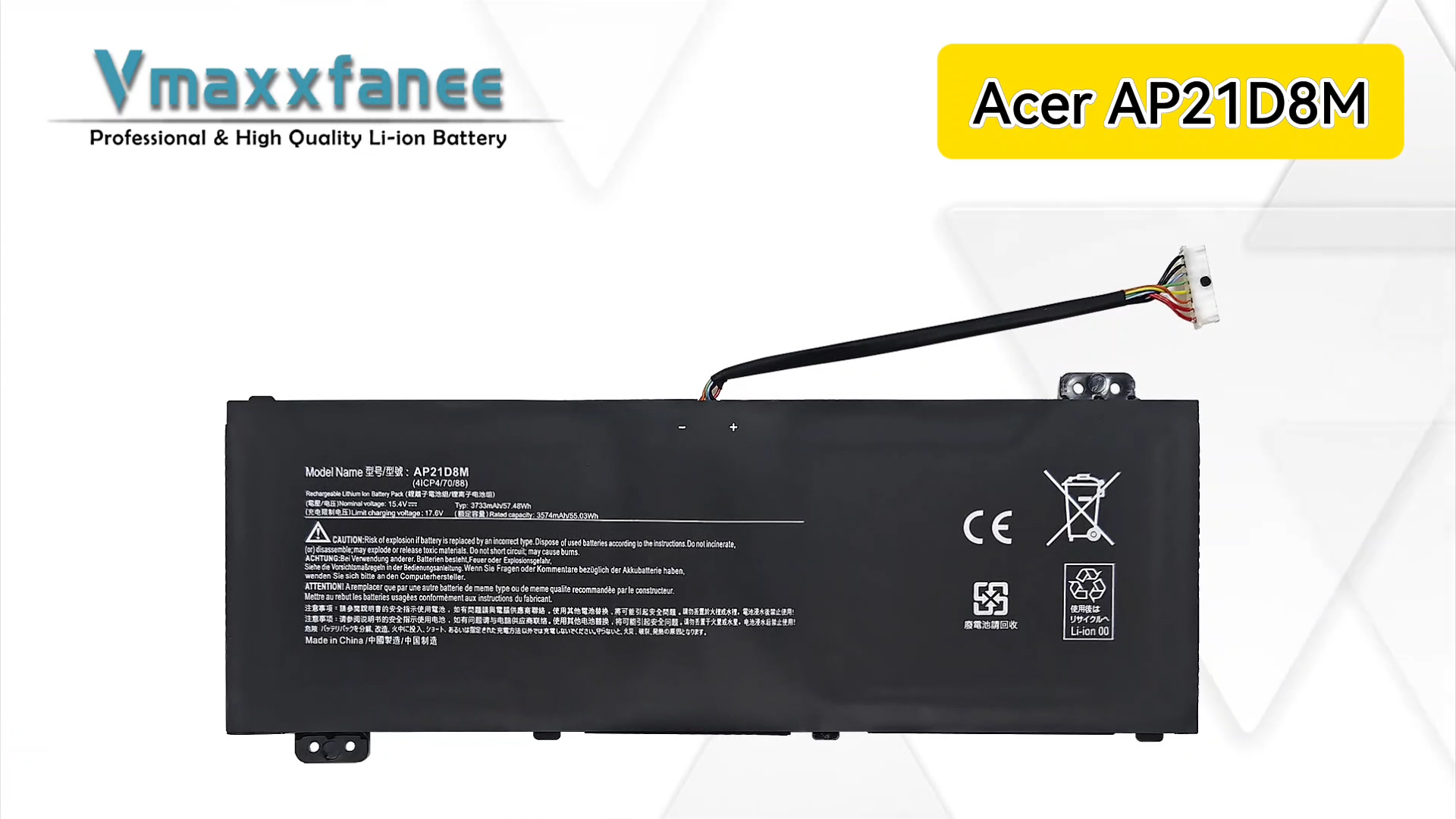 Amazon.com: Vmaxxfanee 57.48Wh AP21D8M Laptop Battery Replacement