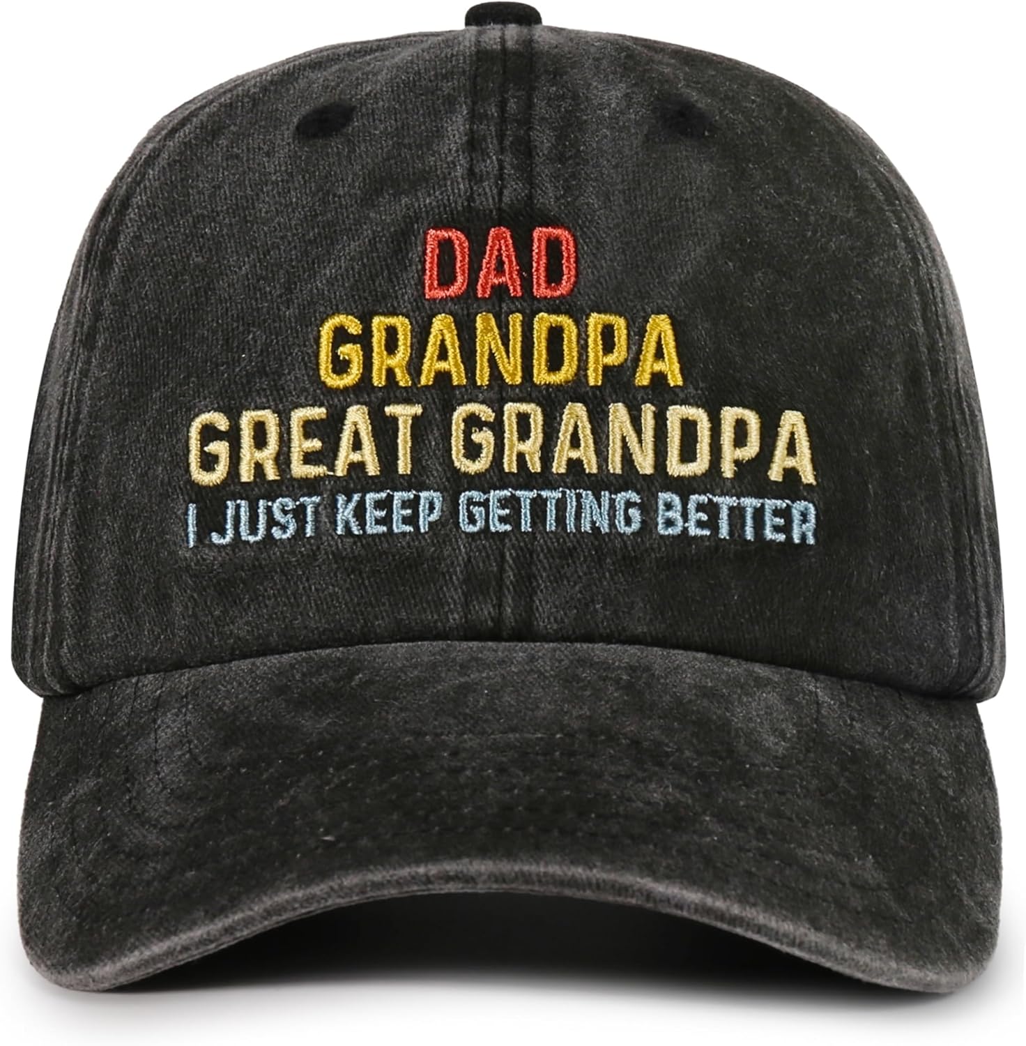 InnoBeta Great Grandpa Gifts Cap for Men, Adjustable Baseball Cap, I Just Keep Getting Better