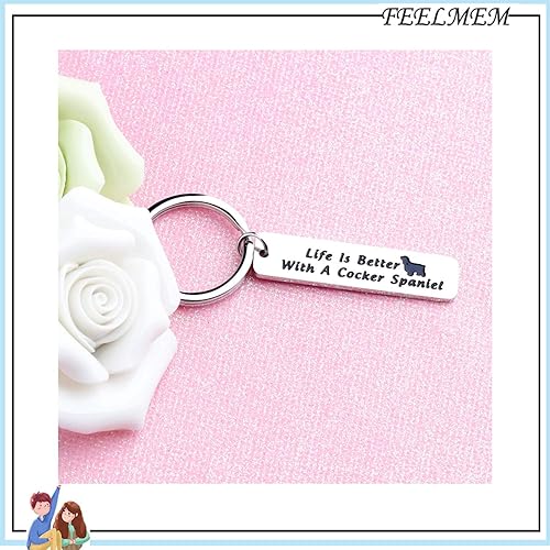Miniatura 7 de FEELMEM Regalos para amantes de los perros, la vida es mejor con un llavero francésbulldogpitbullperro salchichabeagle