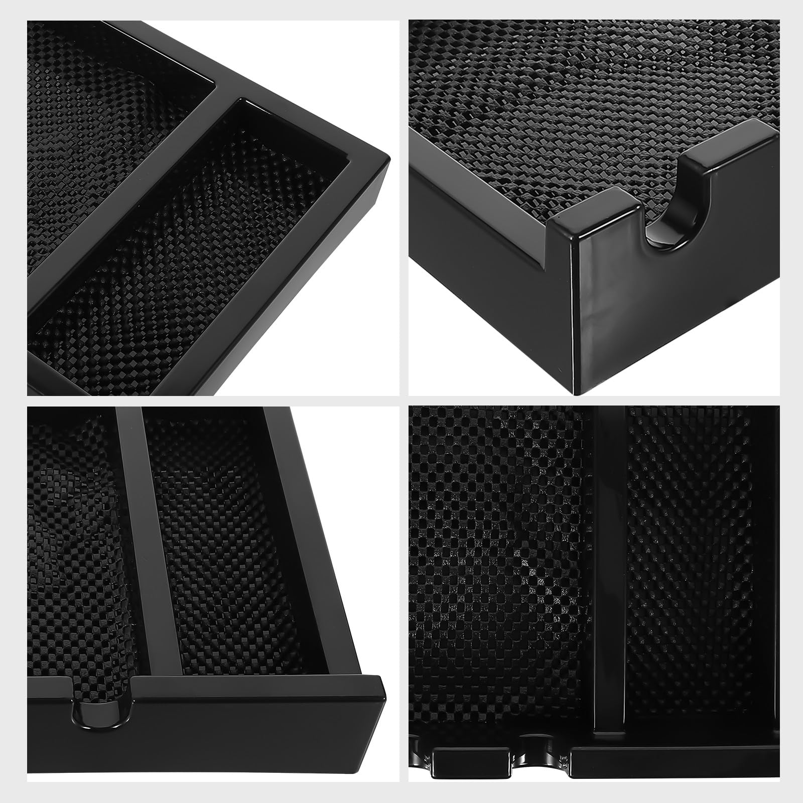 Soporte Organizador para Cortadora de Pelo para Barberías y Salones | Plástico Negro, Uso Profesional para Peluqueros, Ayuda a Guardar la Herramienta y Mantener el Área Ordenada