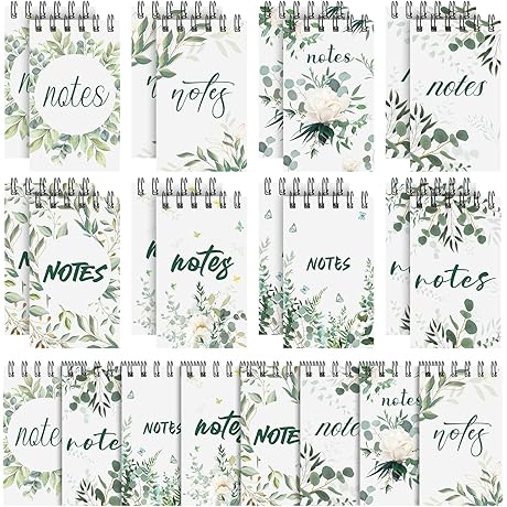 Intricate Greenery Eucalyptus Shower Note Pad Bulk