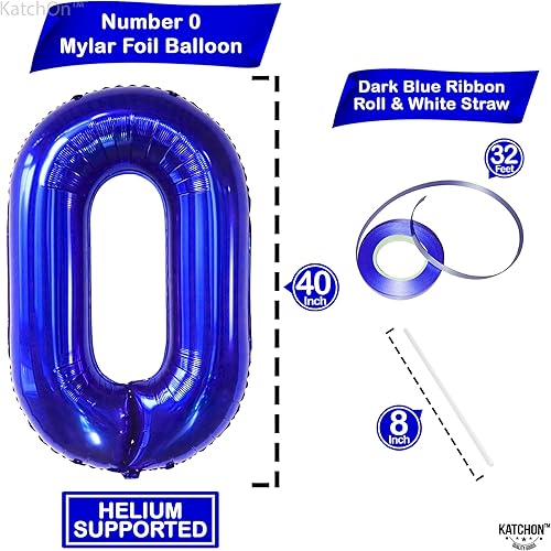 Miniatura 6 de Globos gigantes color azul rey 20 números  40 pulgadas globo azul de cumpleaños número 20 decoraciones de cumpleaños número 20 para hombres 20