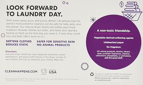 Miniatura 8 de Better Life Sábanas para secadora pomelo lavanda 80 unidades 2422