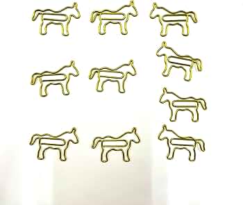 Amazon | 【ゴールド 馬 クリップ】10個 ホース ポニー 馬主 競馬 ウマ