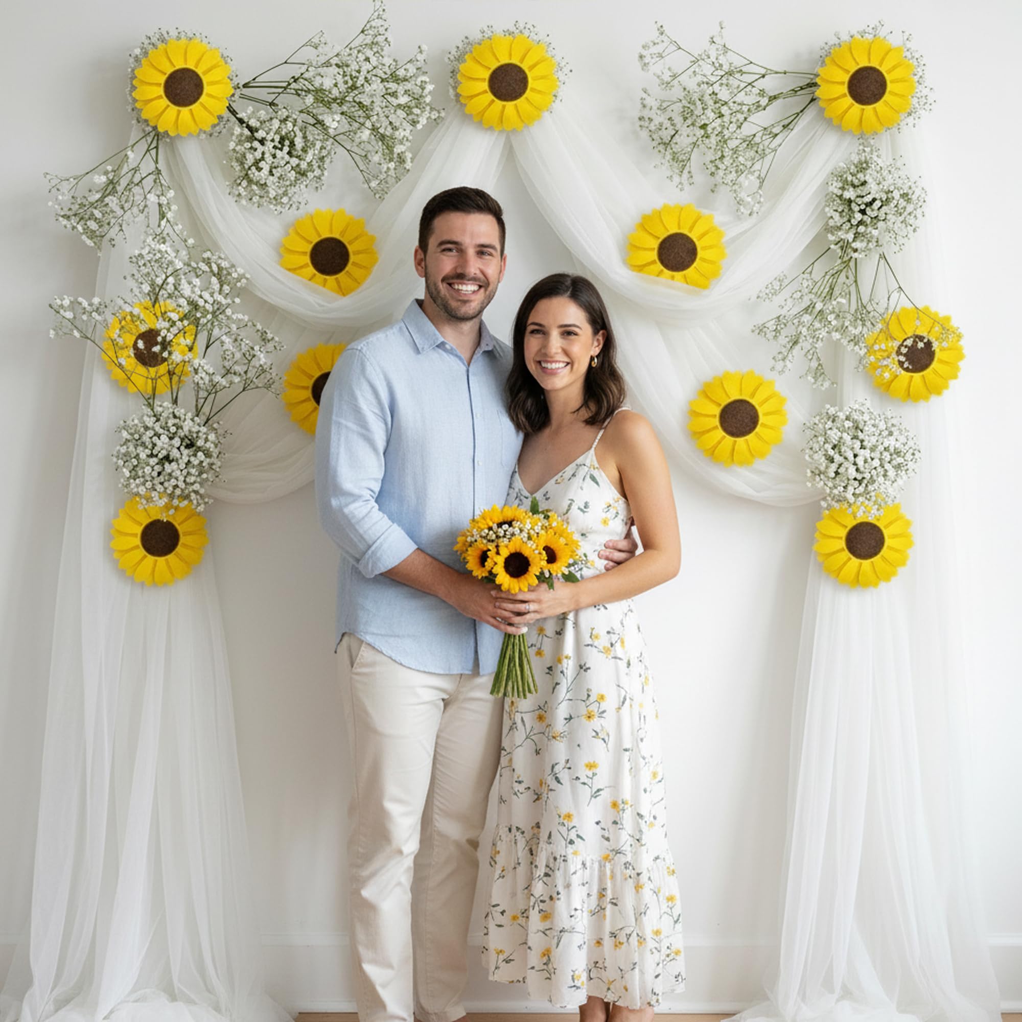 Sunflower Wall Decor - 12 Artificial Flowers -7 Sunflower Wall Decor - 12 Artificial Flowers -7