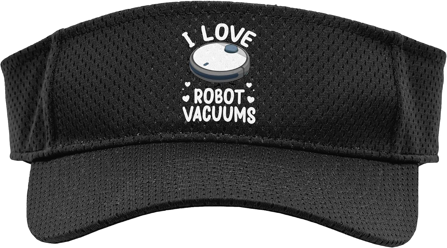 Funny Robot Vacuum Art for Men Women Robot Vacuum Cleaner Sport Sun Visor