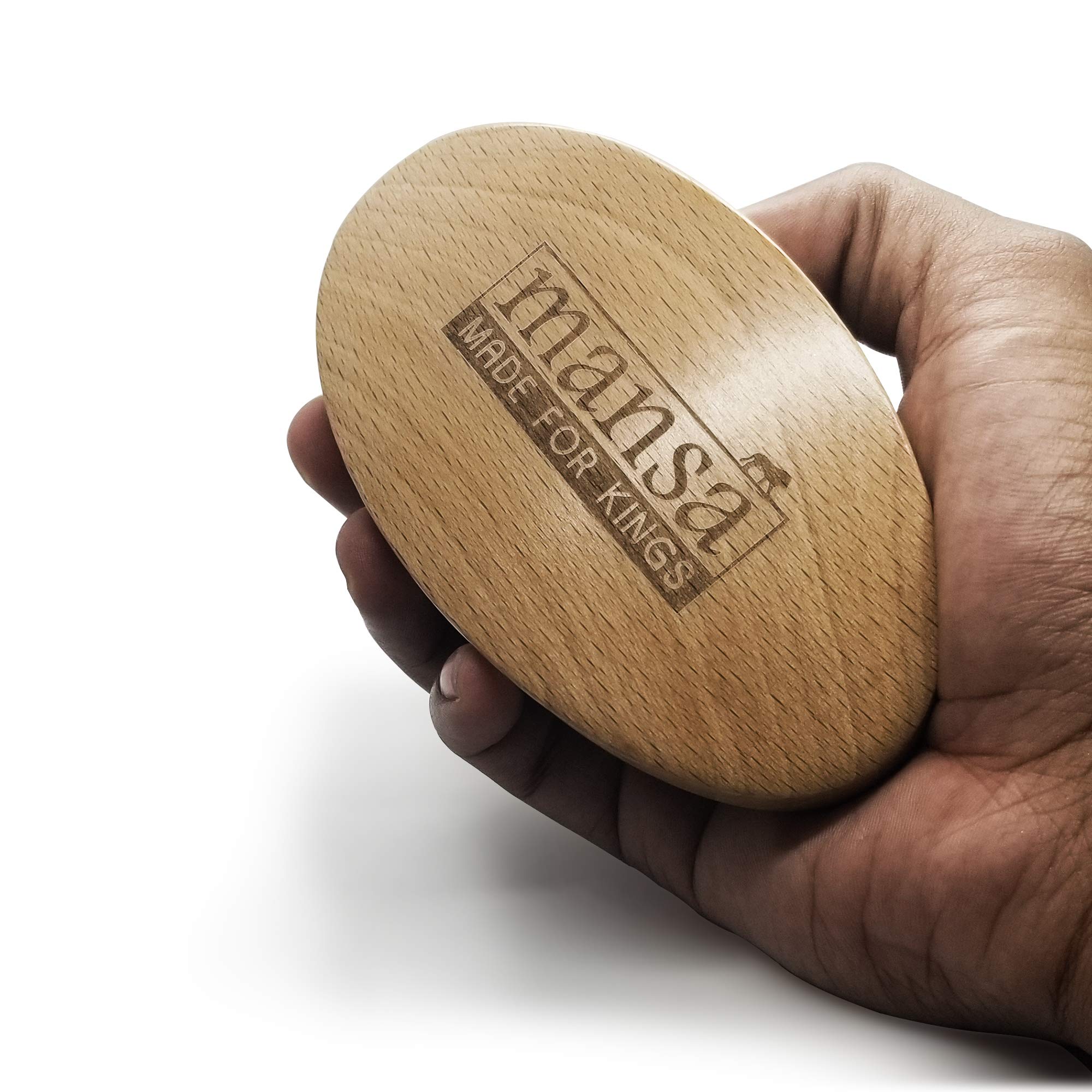 Szczotka falista premium z torbą podróżną i etui - szczotka do włosów średnich/twardych - wykonana w 100% z włosia dzika - zakrzywiona szczotka z litego drewna bukowego 360 fal - The Martin 00102