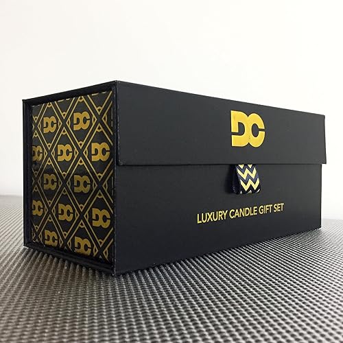 Miniatura 5 de Daniella's Candles Juego de 2 velas perfumadas en tarro de regalo navideñas, arándano especiado y ámbar sensual, cera de soja de coco de larga