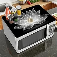 Vista 16 de Funda de mármol para microondas, resistente al calor, antideslizante, protector de mostrador, 18 x 14 pulgadas, no se puede lavar, borrable