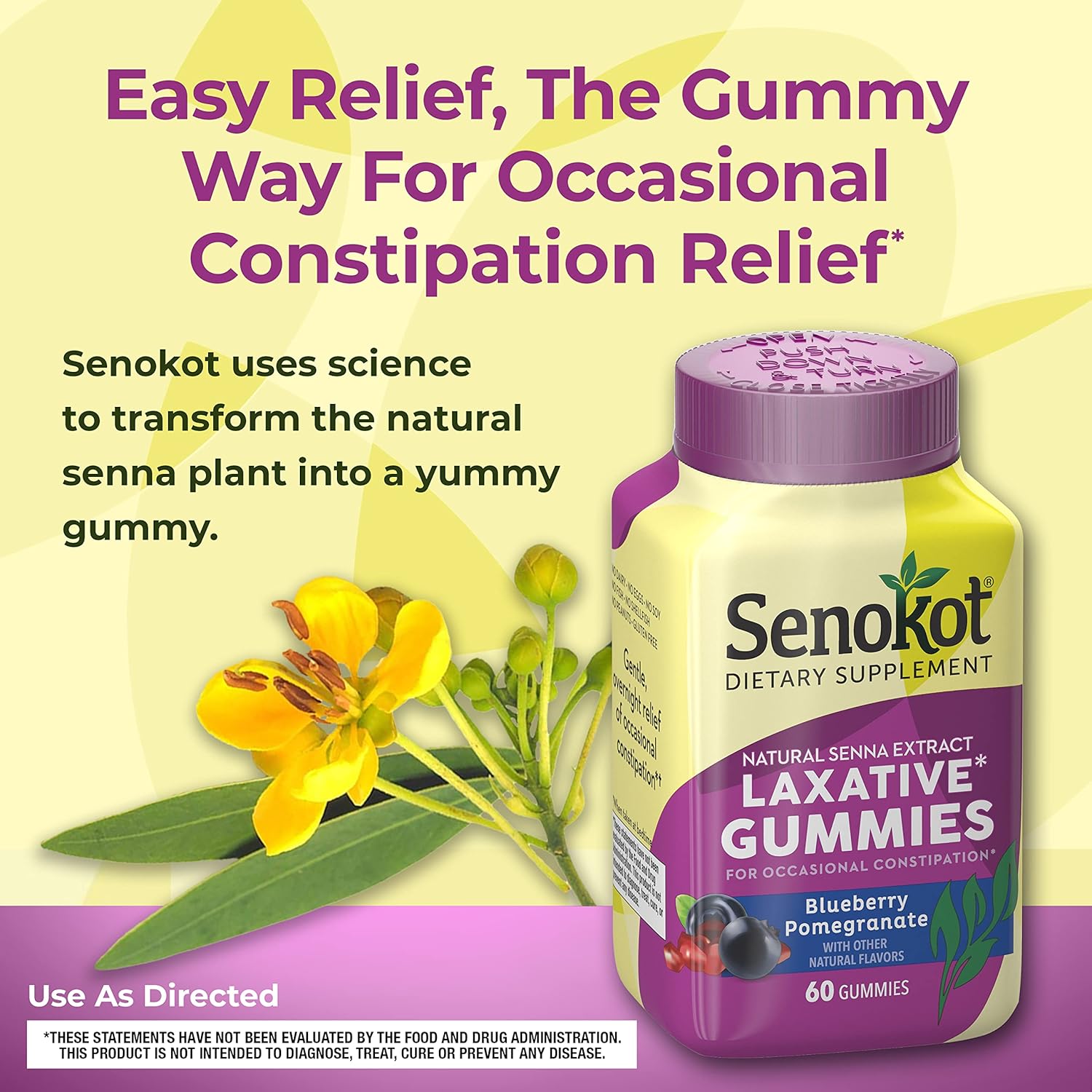 Buy Senokot Laxative Gummies Dietary Supplement for Occasional