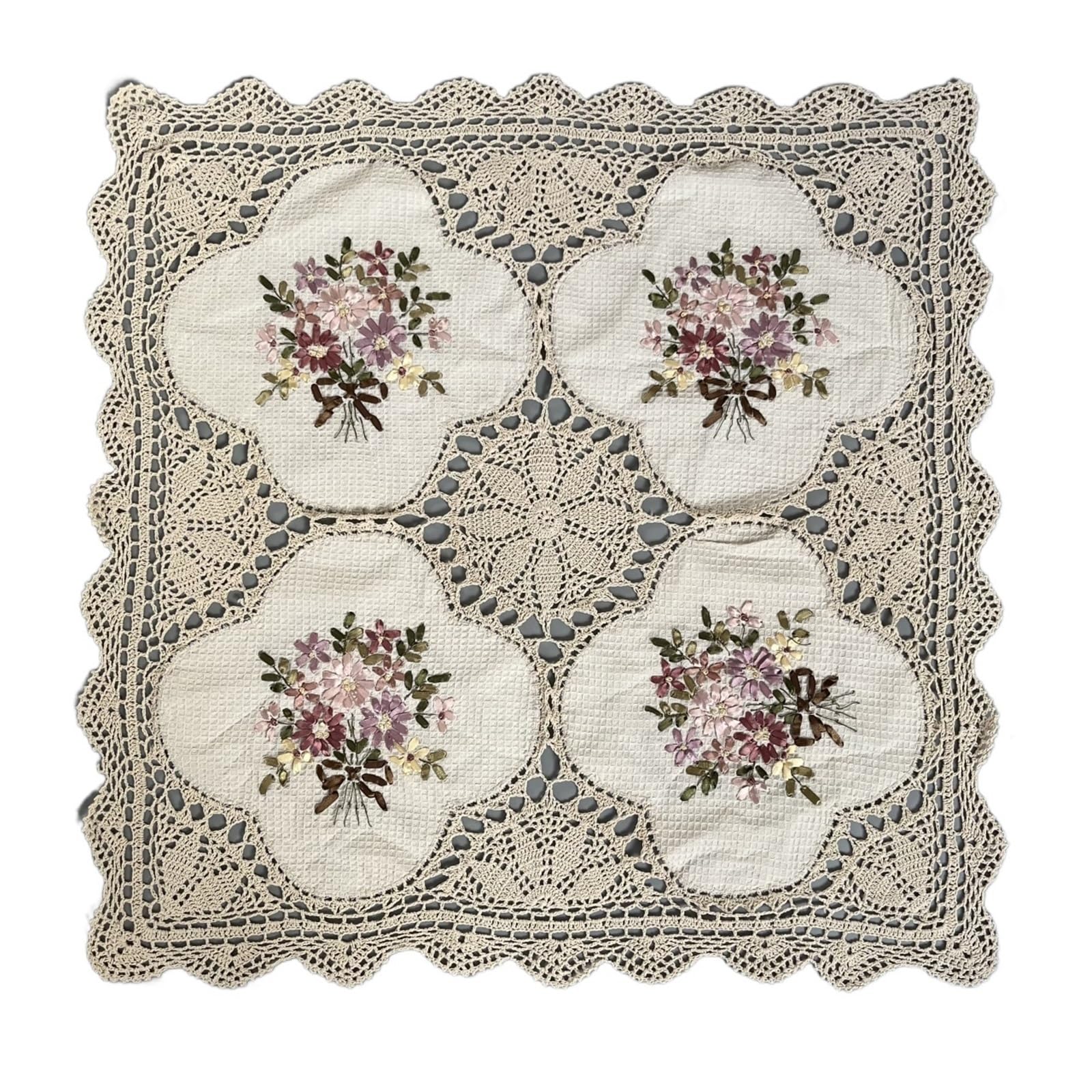 ZNTIHZ Crochet Tablecloth Simple Design Bedside Table Cover Wedding For Home Decoration For Furniture Dresser