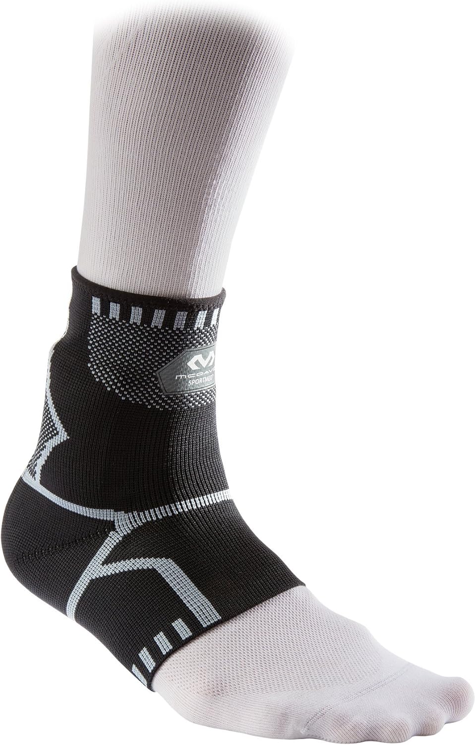 McDavid Custom Recovery Cold Pack Elastic Ankle Sleeve Compression Wrap with Reusable Ice Packs to Reduce Swelling