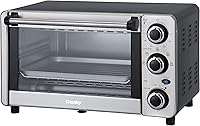 Vista 7 de Danby DBTO0412BBSS Horno tostador de encimera de 4 rebanadas de 0.4 pies cúbicos12L con 4 rebanadas en acero inoxidable, tostada, horneado, asado