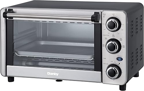 Miniatura 7 de Danby DBTO0412BBSS Horno tostador de encimera de 4 rebanadas de 0.4 pies cúbicos12L con 4 rebanadas en acero inoxidable, tostada, horneado, asado,