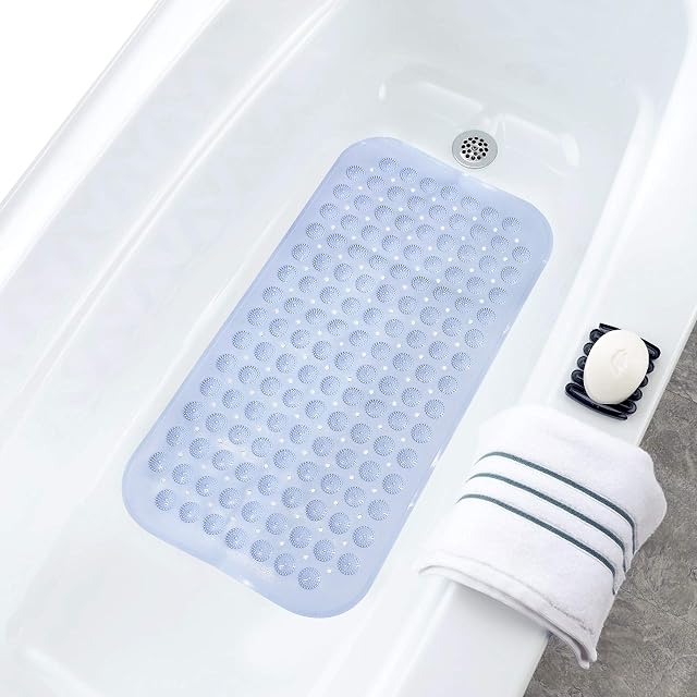 Non Slip Bath Mat (UK COMPANY) Anti Mould Shower Mats Rubber Bathroom Bathtub Mat Non Slip 36x71cm