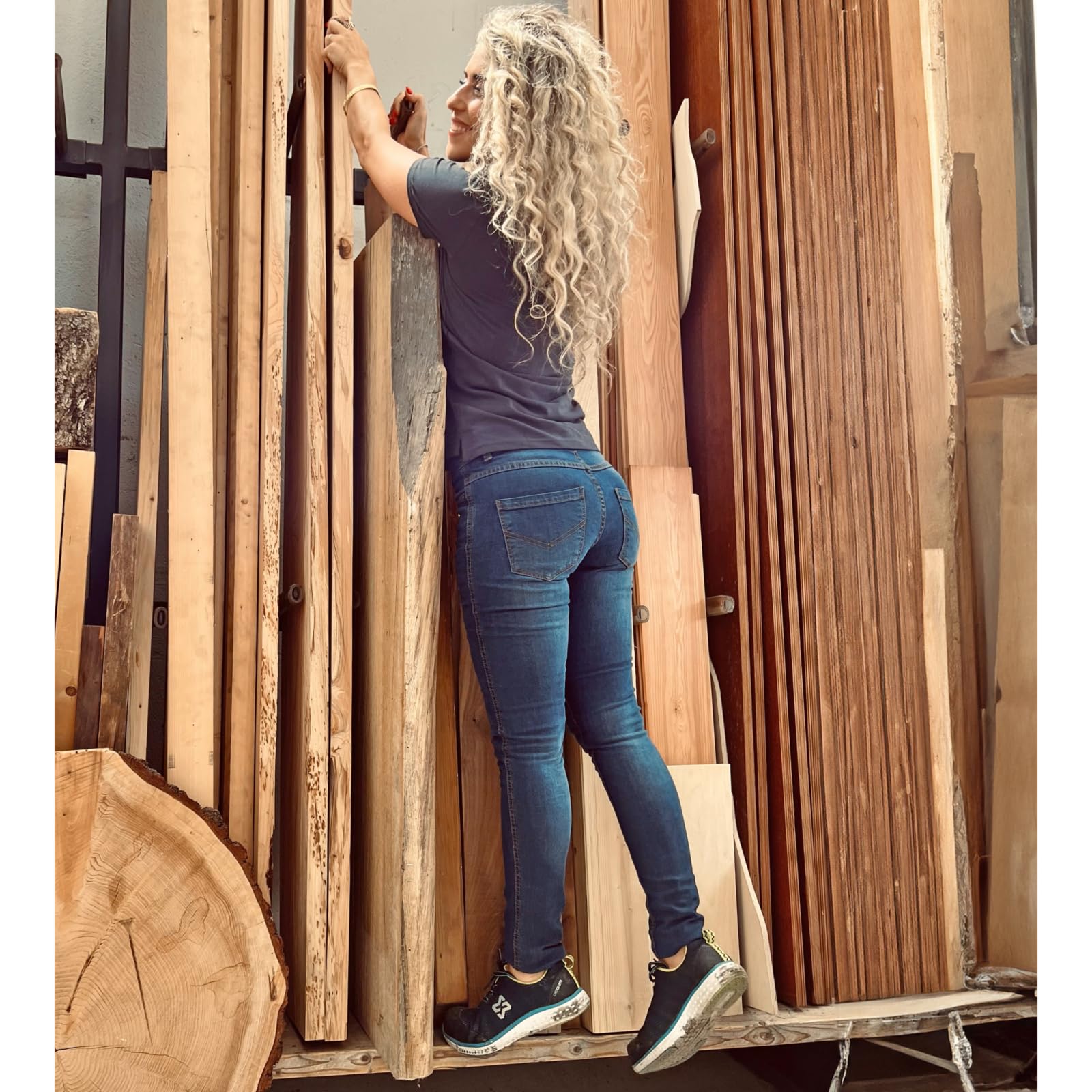WüRTH MODYF Jean de travail Stretch Casual femme bleu