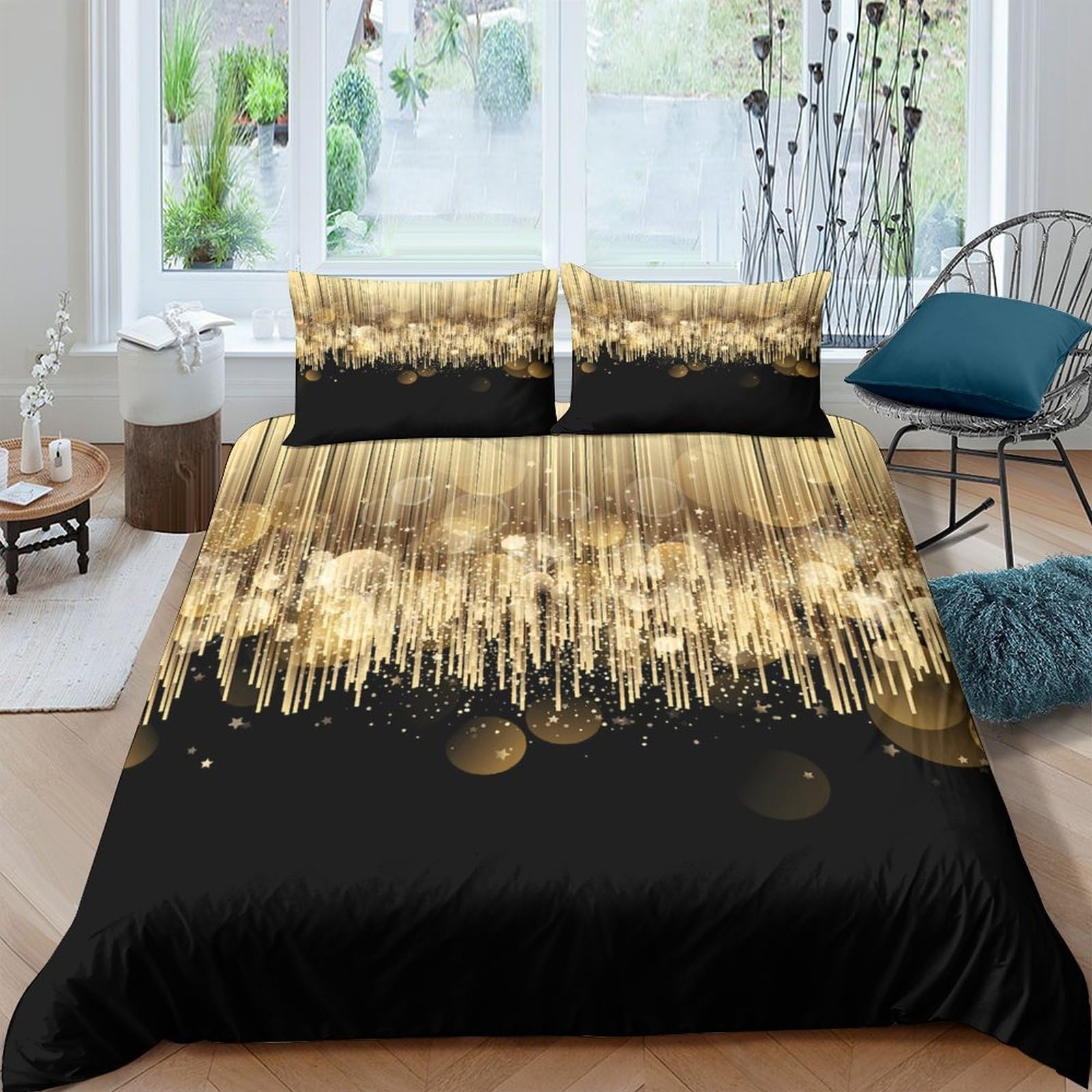 Ctjqhvkz Style-5 3D Printed Fitted Sheet Microfiber Galaxy Starry Sky Bed Cover For Bedroom, Durable Mattress Protector, Easy Care, Suitable For All Ages Single（135X200cm）