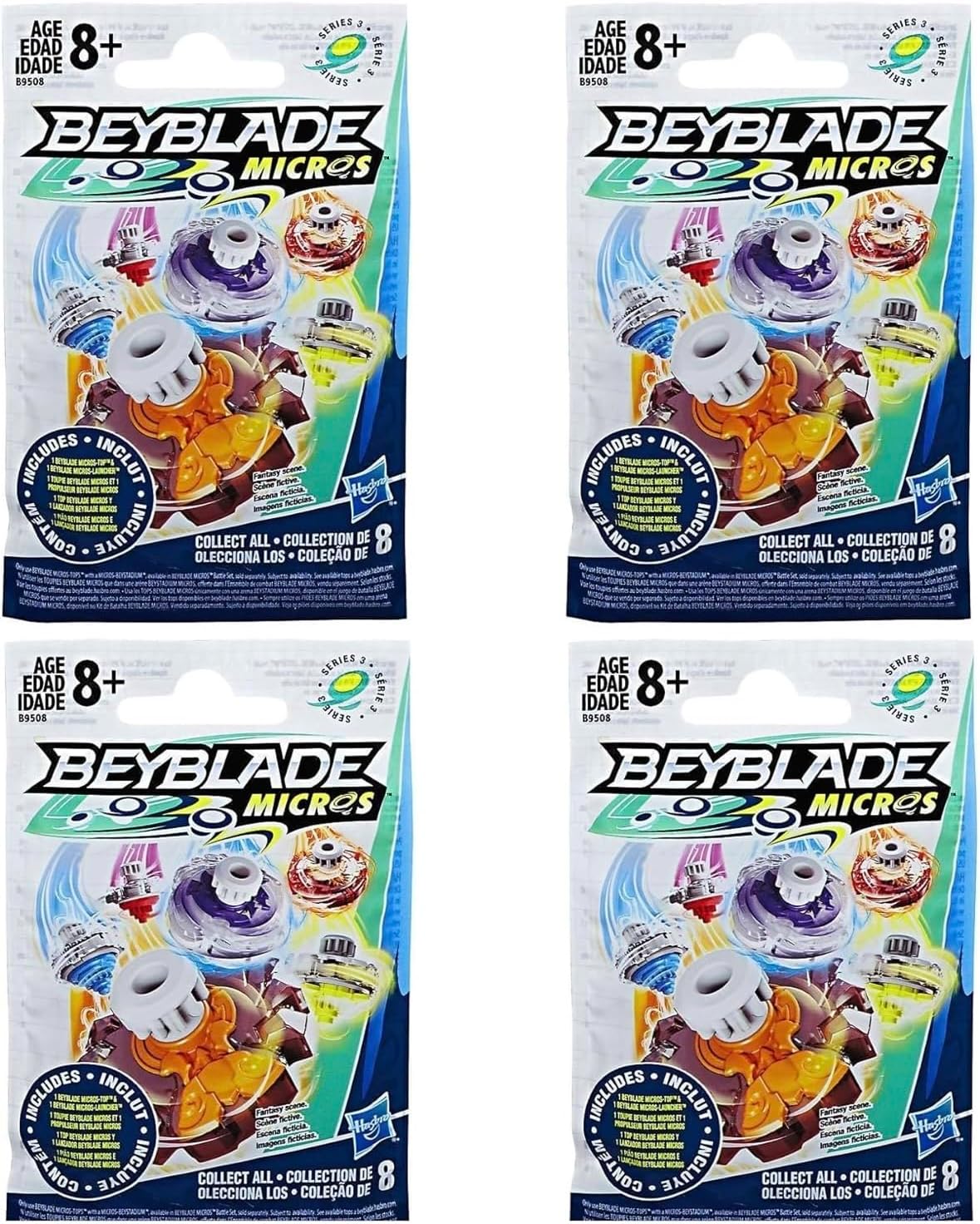 Beyblade Micros Series 3 Blind Bag Pack of 4