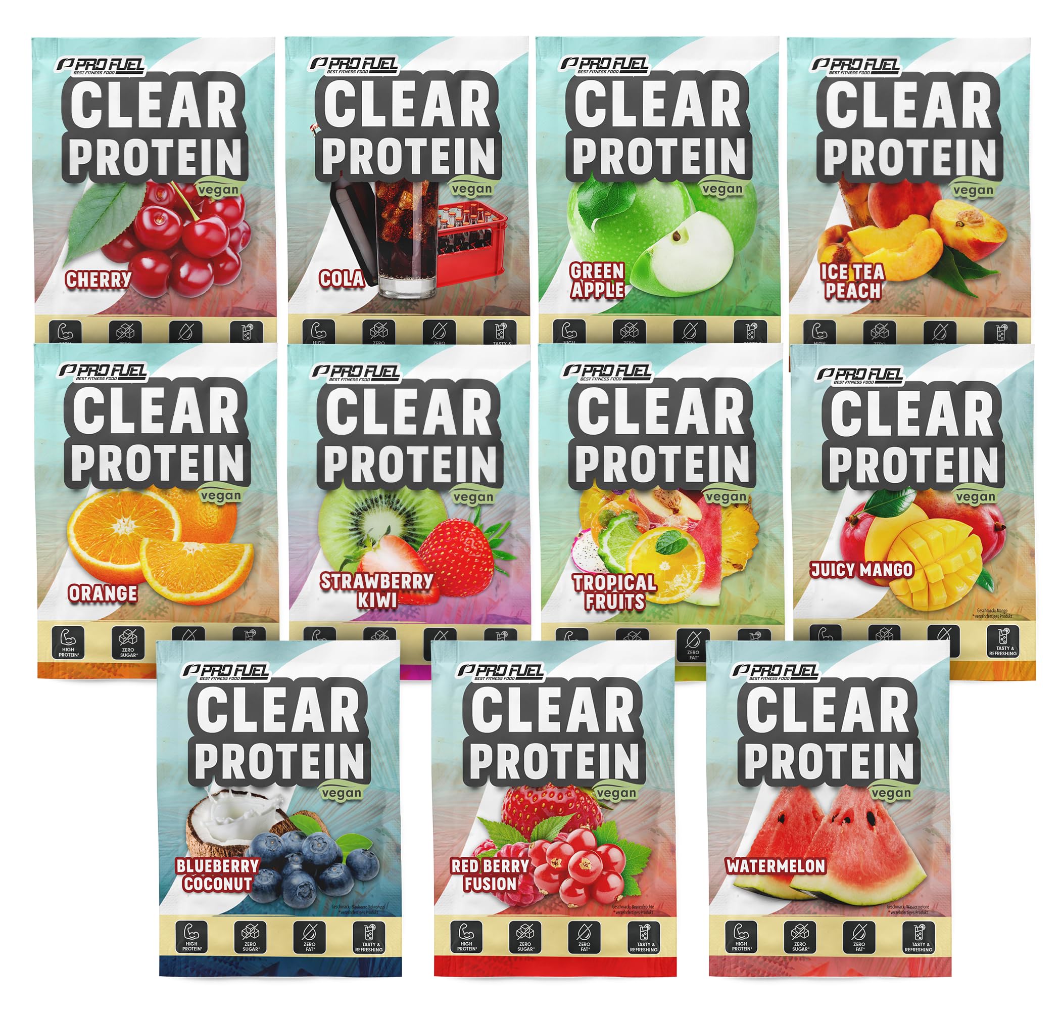 Clear Protein Vegan 11er Probe-Pack
