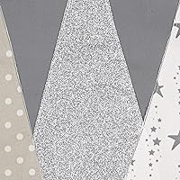 Vista 7 de Juego de 2 fundas de almohada de Navidad de 18 x 18 pulgadas, fundas de almohada plateadas brillantes y elegantes con árbol de Navidad