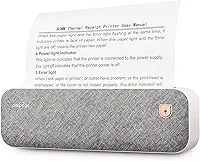 PeriPage Impressora Portátil A4 Sem Fio, Monocromática, Compatível com Android e iOS, Suporta Largura de Papel de 2''/3''/4''