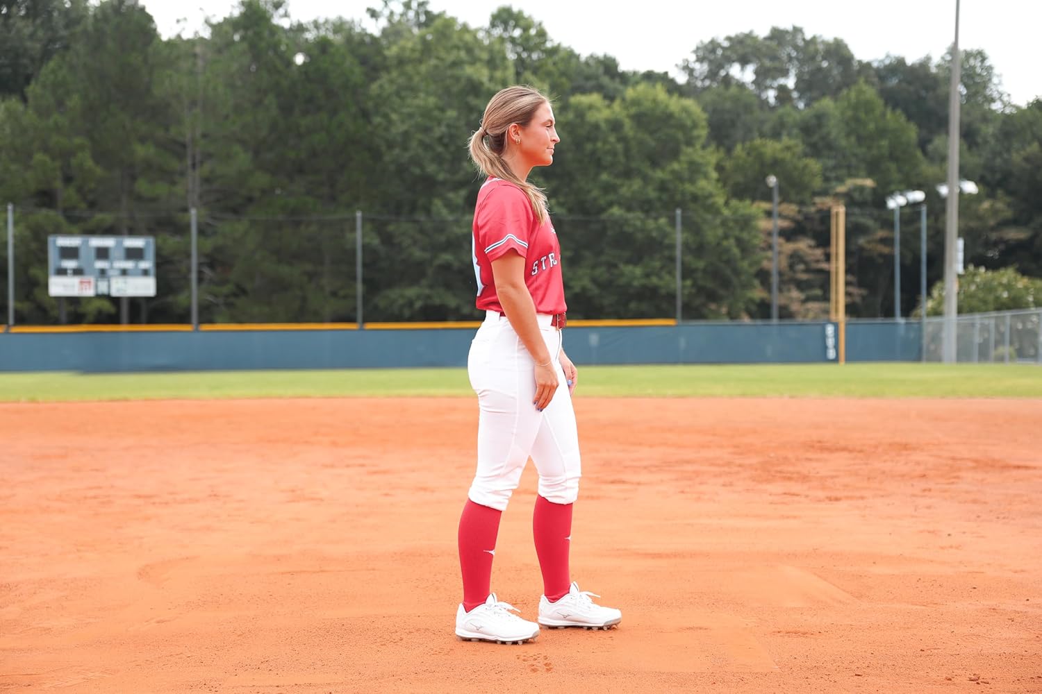 Mizuno Women's Belted Stretch Fastpitch Softball Pant - Image 3