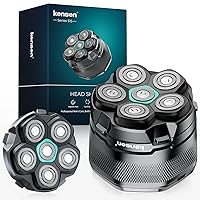kensen Kit Rasoio Testa Calva 160 Minuti di Autonomia 6D Rasoio Elettrico Testa Calva