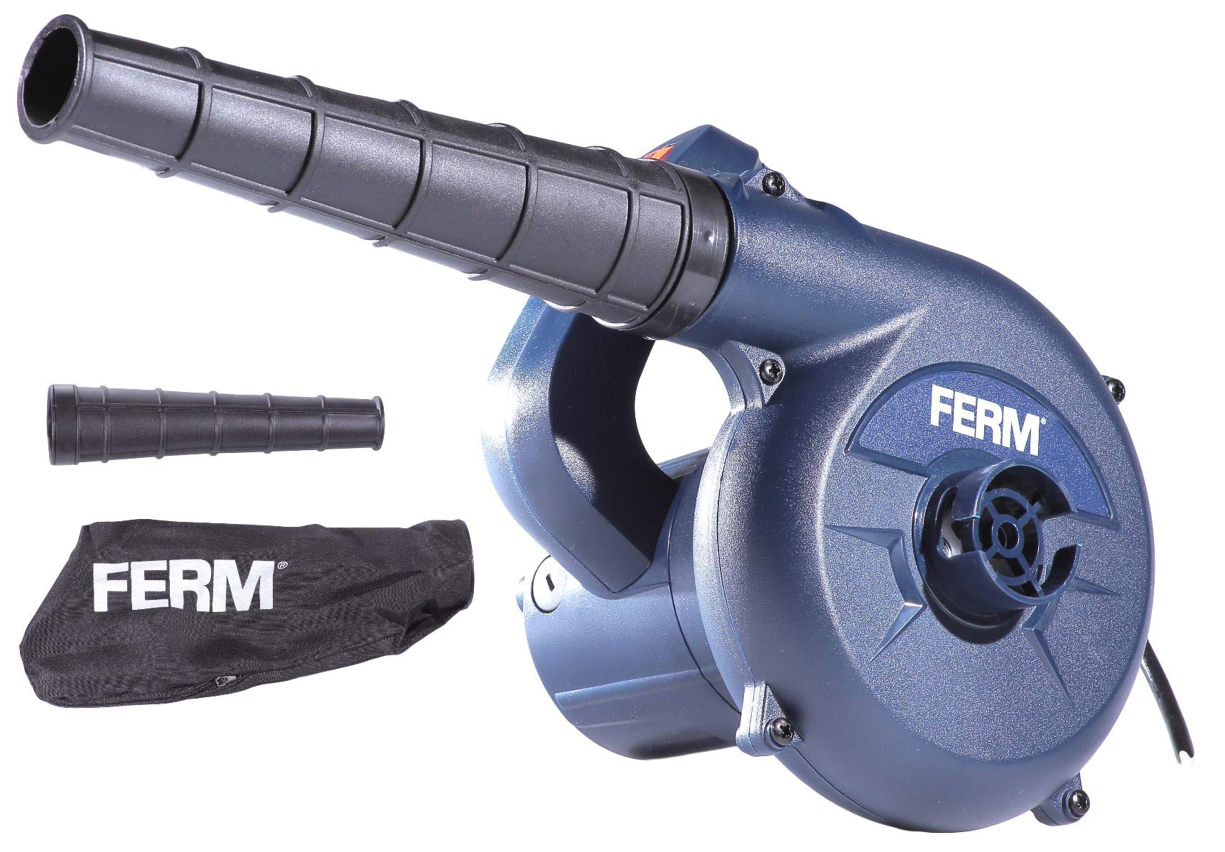 Soplador de aire FERM - 400W - tubo de aire extraíble - velocidad variable - cable de alimentación de 3 m