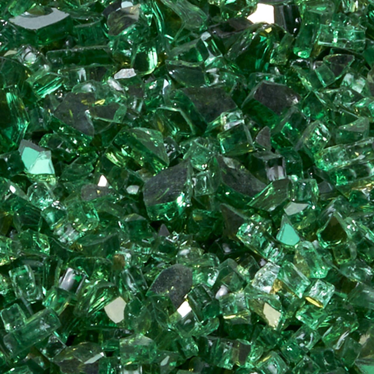 Duluth Forge 1/4 in. Classic Emerald Fire Glass - 10 lb. Bag Fire Pit Glass 14EMGM