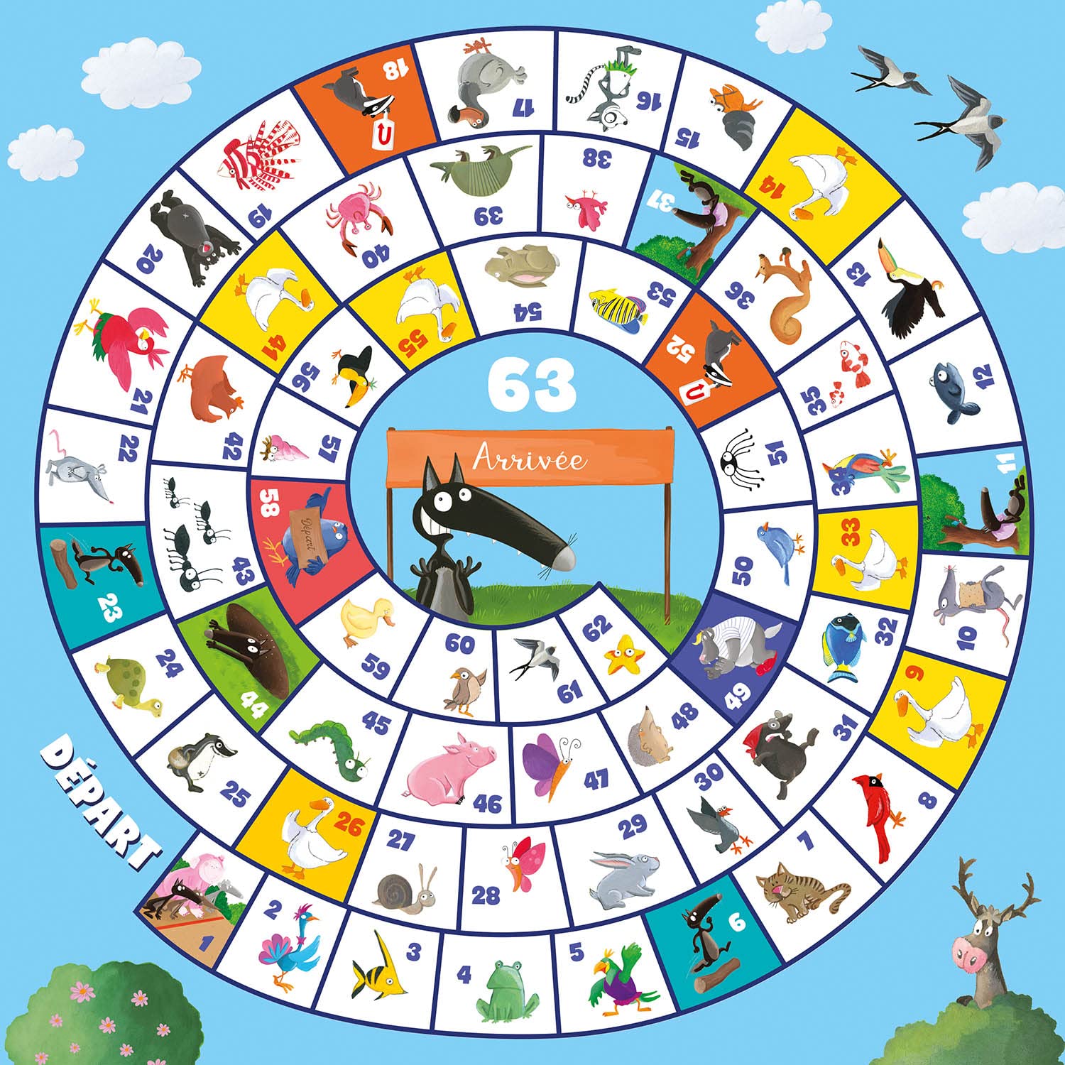 Grand jeu - mon coffret 10 jeux classiques avec loup