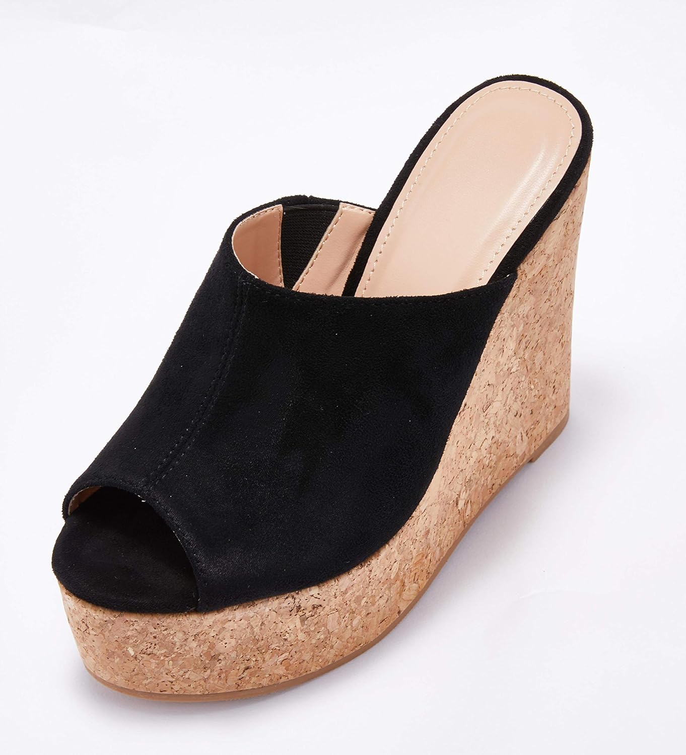Slip on wedge mules Clearance