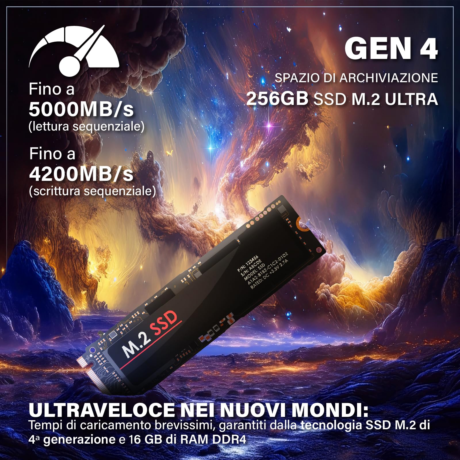HYPER BYTE® Gaming Pc Essential - Computer con AMD Ryzen 3 3200G 4,0 GHz | Vega 8 | 16 GB RAM DDR4 | Disco rigido SSD 256 GB | Desktop tower per gamer | WLAN | Windows 11 Pro