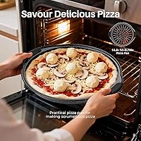 Vista 5 de Juego de 11 Piezas de Moldes Antiadherentes para Hornear, Juegos de Moldes Apilables, Moldes de Horno para Hornear con Asas de Silicona, Incluye