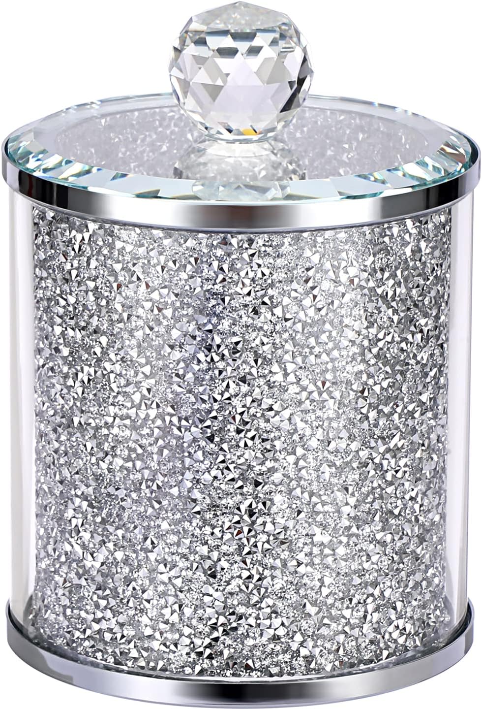 BTSKY Set of 4 for Sugar Coffee Tea Canisters With Lid and Tray Glass