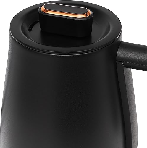 Miniatura 7 de Haden Hervidor de té eléctrico, caldera de agua caliente de cuello de cisne, tetera de 0.6L, negrocobre