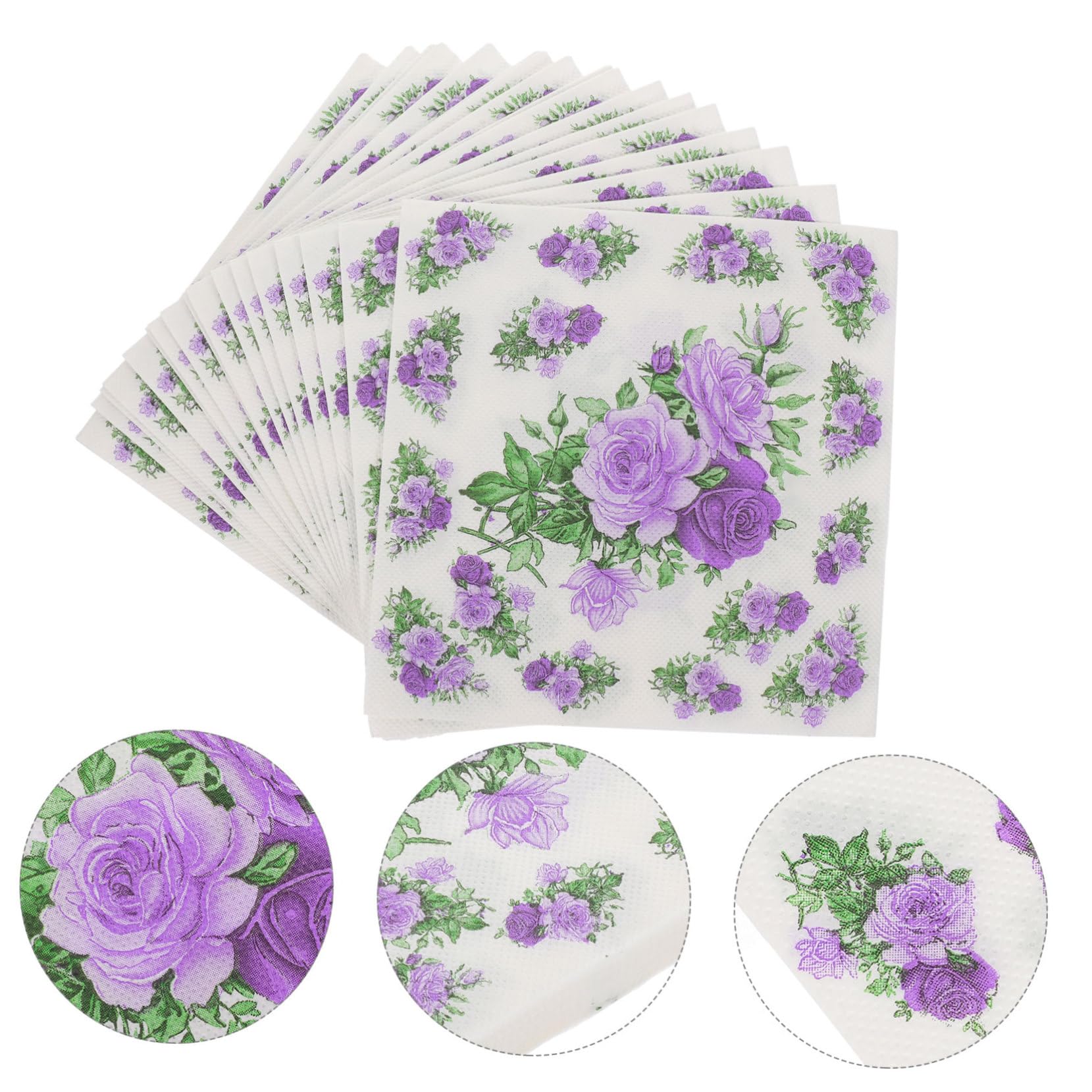 100hojas Servilletas Fiesta Desechables Pañuelos Bolsillo Para Bodas Papel